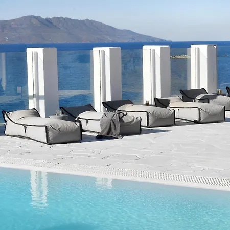 Aegean Soul Pool-sunset-hot Tub By Calypso Sunset Mykonos Town