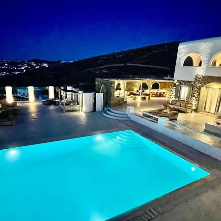 ヴィラ Aegean Soul Pool-sunset-hot Tub By Calypso Sunset *