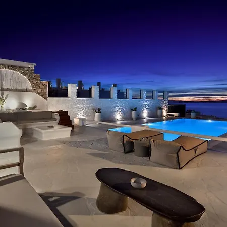 빌라 Aegean Soul Pool-sunset-hot Tub By Calypso Sunset Mykonos Town