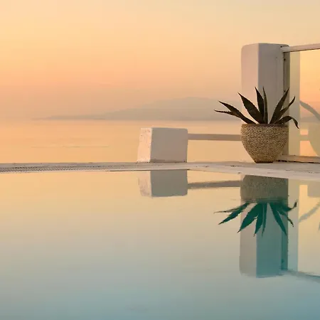 Aegean Soul Pool-sunset-hot Tub By Calypso Sunset 빌라